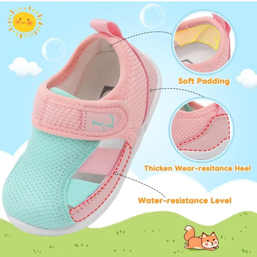 Trendy Kids Water Shoes in Pink and Aqua